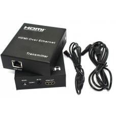 Подовжувач HDMI по кабелю UTP до 120м з БЖ 3D, (RX/TX) (S0614)
