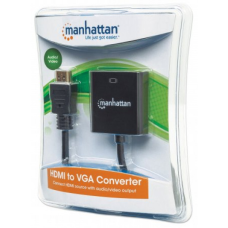 Перехідник HDMI M -> VGA F (з аудіо інтерфейсом) RTL Manhattan (151450)