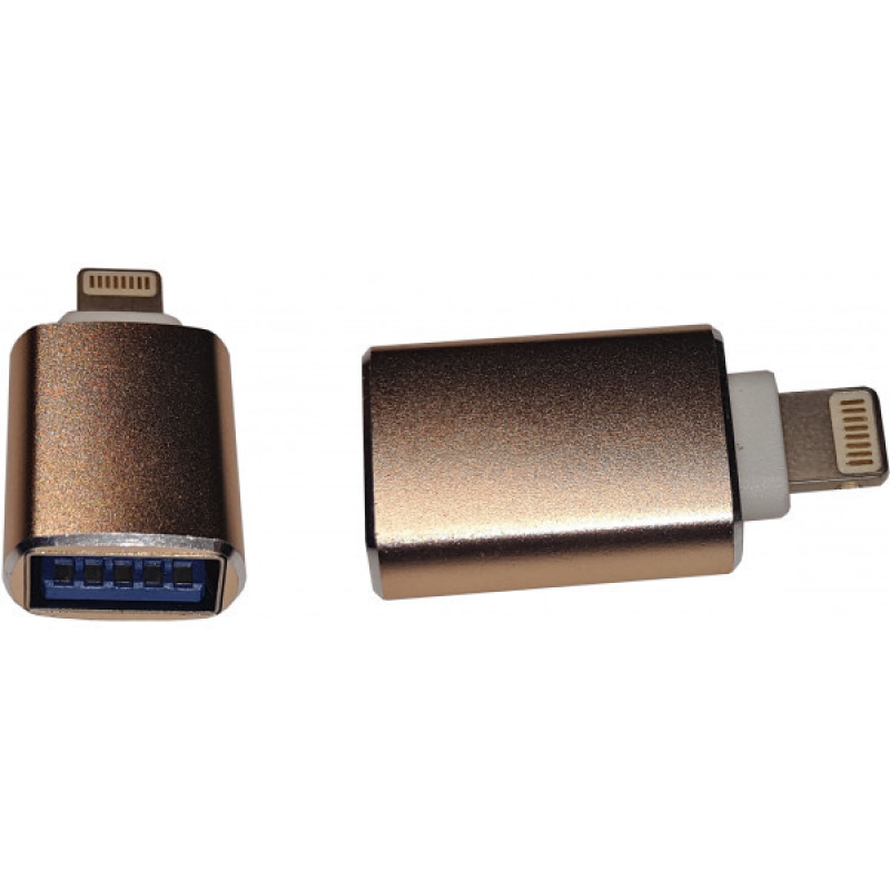 Перехідник OTG Lightning - USB 3.0 AF Gold (S1000)
