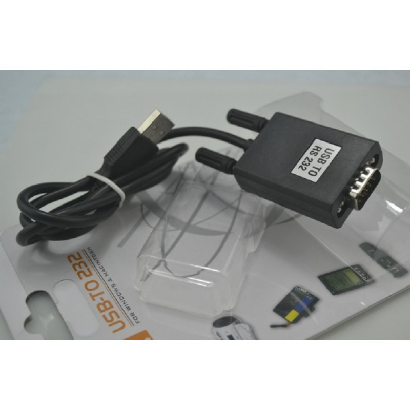 Перехідник USB --> COM (RS232) 9pin, кабель 1м. RTL (B00514) Перехідник USB --> COM (RS232) 9pin, кабель 1м. RTL (B00514)