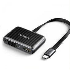 Перехідник USB 2.0 --> HDMI+VGA (HDMI 1.4b) CM303 чрний Ugreen (70549)