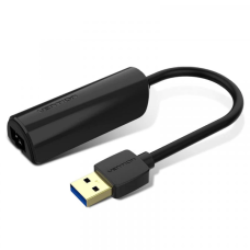 Перехідник USB 3.0 --> Ethernet RJ45 1000Mb чорний Vention (CEHBB)