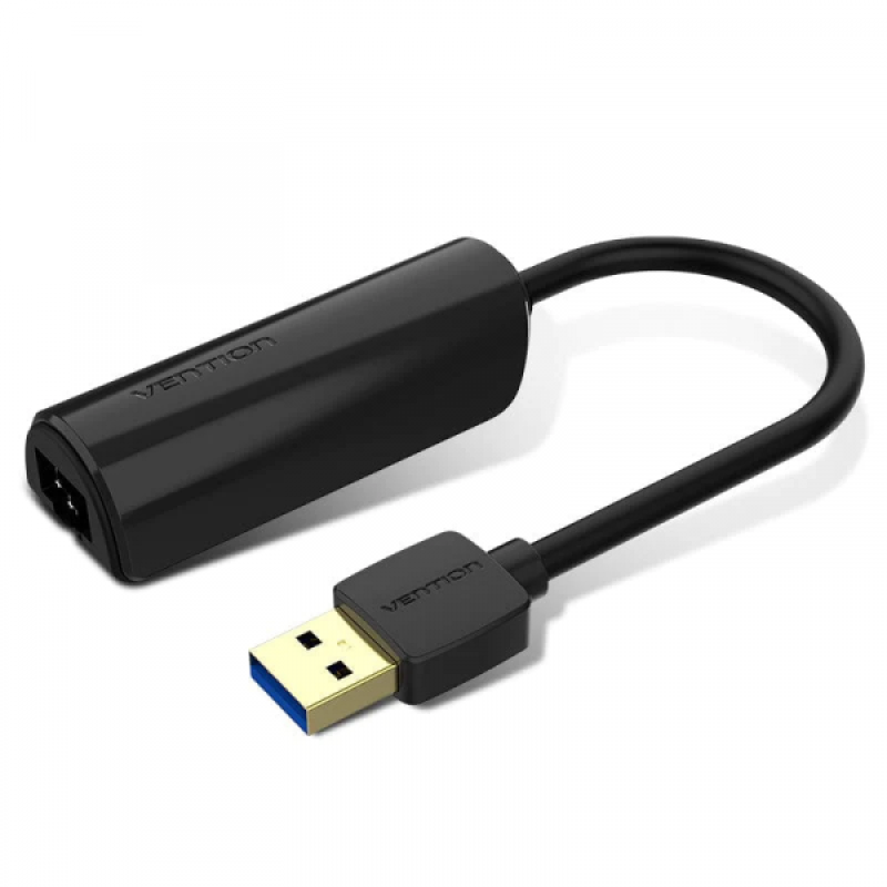 Перехідник USB 3.0 --> Ethernet RJ45 1000Mb чорний Vention (CEHBB) Перехідник USB 3.0 --> Ethernet RJ45 1000Mb чорний Vention (CEHBB)
