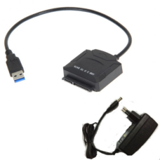 Перехідник USB 3.0 --> SATA III (F) 2.5“/3.5“ 7+15pin з БЖ (S0746)
