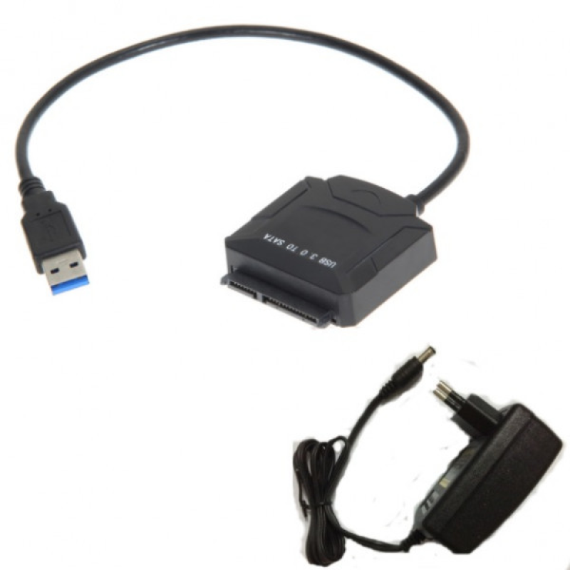 Перехідник USB 3.0 --> SATA III (F) 2.5“/3.5“ 7+15pin з БЖ (S0746) Перехідник USB 3.0 --> SATA III (F) 2.5“/3.5“ 7+15pin з БЖ (S0746)