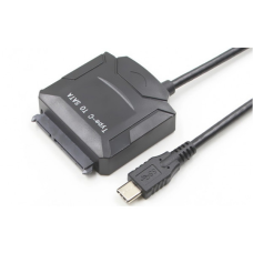 Перехідник USB3.1 Type-C --> SATA III (F) 2.5“/3.5“ 7+15pin з БЖ (S0747)