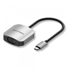 Перехідник USB3.1 Type-C --> VGA (F), 1080p 60Hz, кабель 0.15м, Vention (TDFHB)