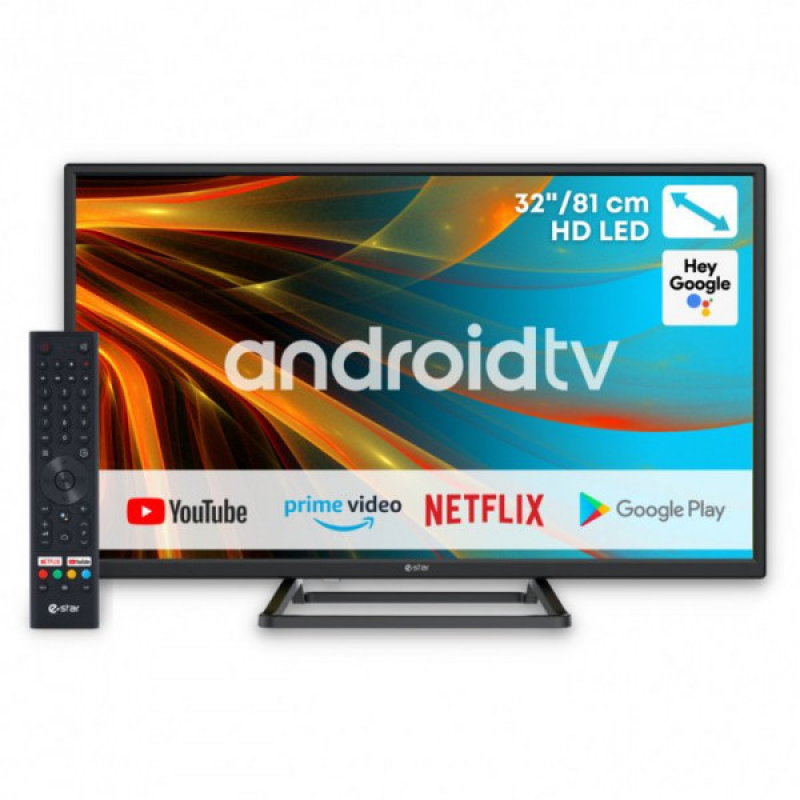 TV 32 eSTAR LEDTV32A1T2 HD/ Android/ WiFi/ Bluetooth/ Black (LEDTV32A1T2) TV 32 eSTAR LEDTV32A1T2 HD/ Android/ WiFi/ Bluetooth/ Black (LEDTV32A1T2)