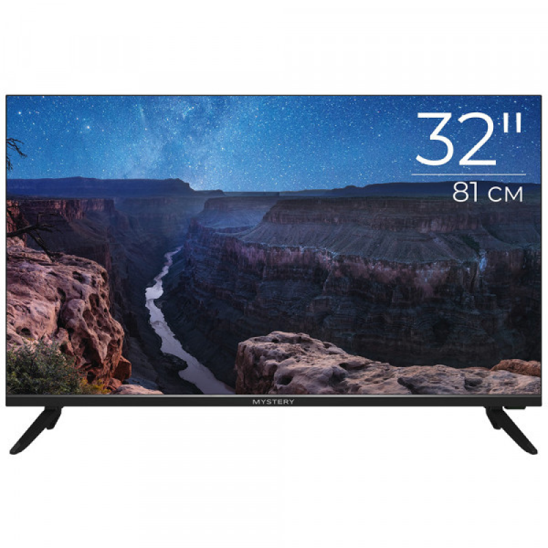 TV 32 Mystery MTV-3230HST2 HD Ready/T2/Smart TV/Android 11/2xUSB 2.0/Wi-Fi/Frameless/Black (MTV-3230HST2)