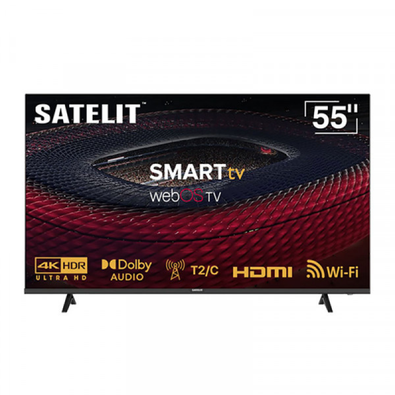 TV 55 Satelit 55U9200WS 4К UHD/Smart TV/HDMI/USB/Wi-Fi/Ethernet/Black (55U9200WS#)