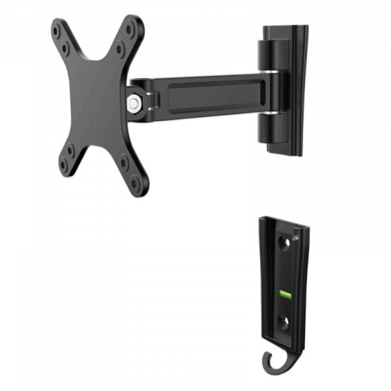 Кріплення для ТВ Manhattan MH TV 13“ - 32“ 460965 VESA100х100/Max 15kg/1 joint/Aluminium/Black (460965)