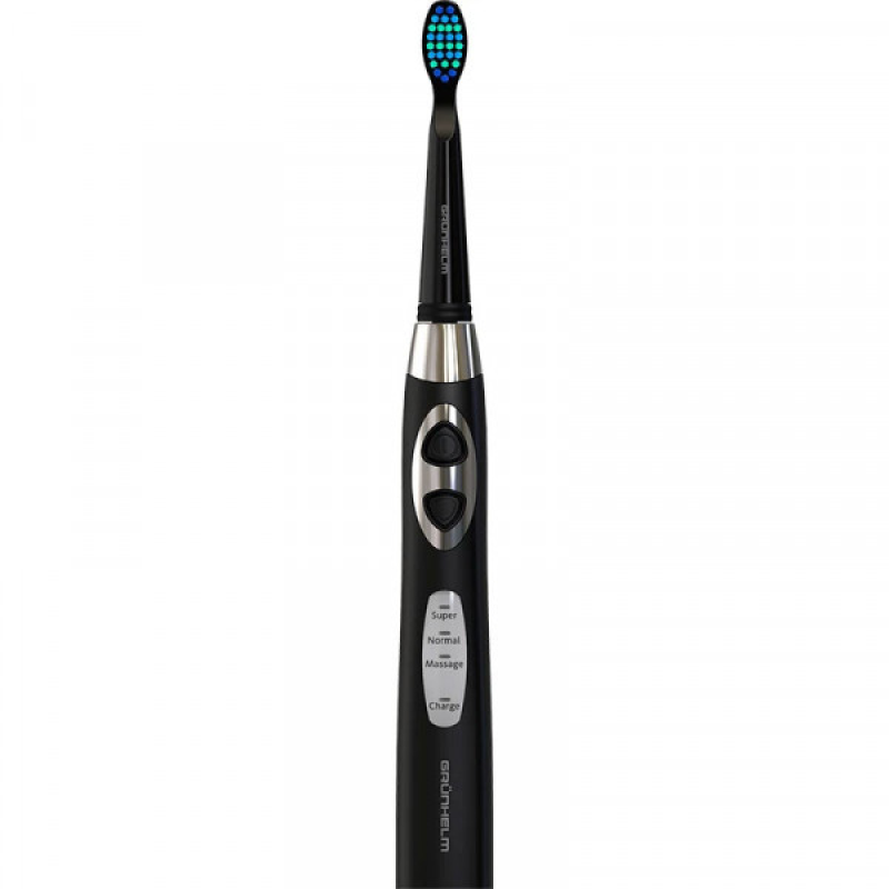 Зубна щітка електрична Grunhelm SONIC PRO для дорослих/3 режими/3 дод.насадки/чорна (GSPB-3H) Зубна щітка електрична Grunhelm SONIC PRO для дорослих/3 режими/3 дод.насадки/чорна (GSPB-3H)