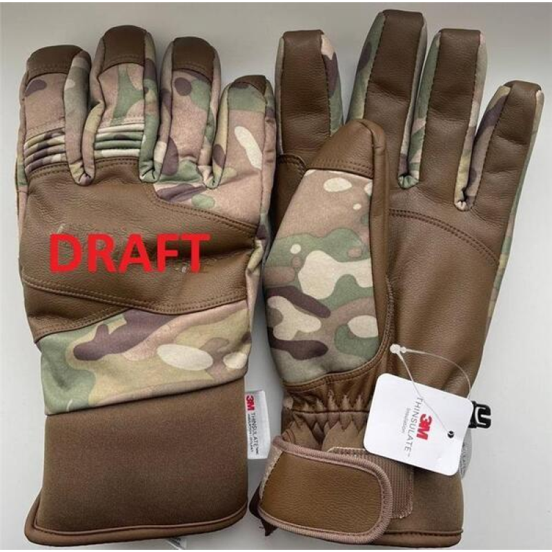 Рукавички тактичні зимові 2E, Winter Full Touch 3M, ХL, камуфляж