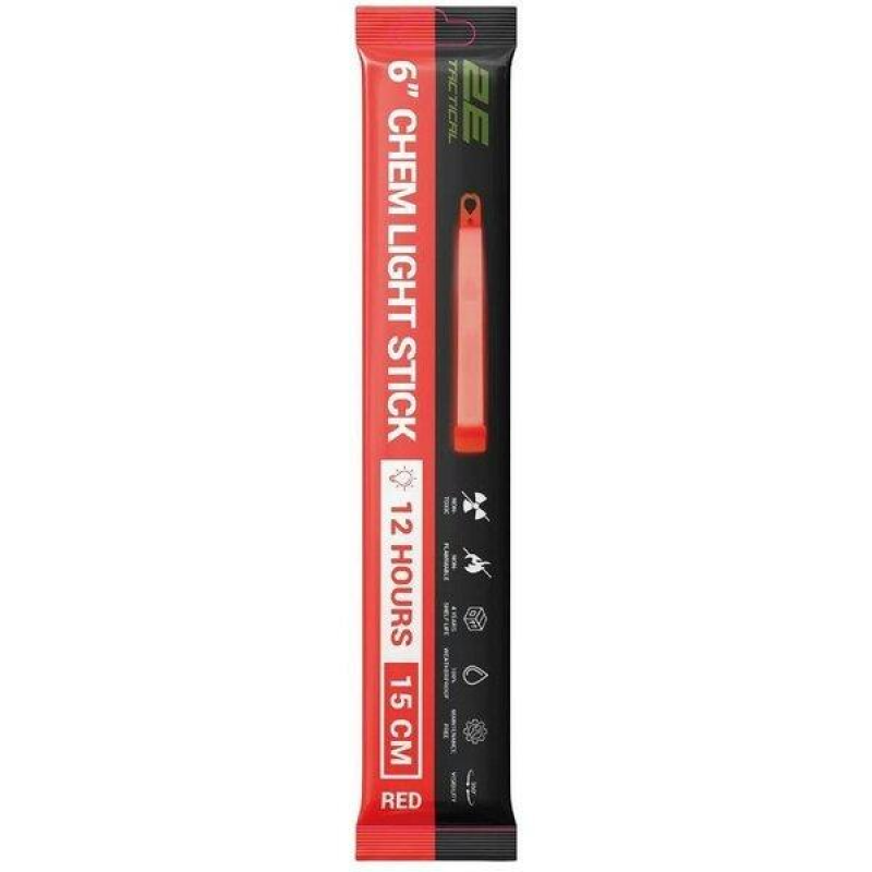 Хімічне джерело світла 2E GS6, 15см, 12 годин, червоний (2E-CGS6-RD) Хімічне джерело світла 2E GS6, 15см, 12 годин, червоний (2E-CGS6-RD)