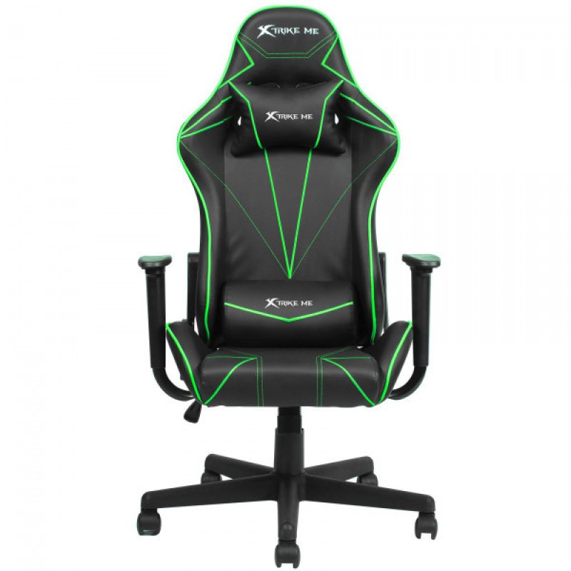 КРІСЛО ІГРОВЕ XTRIKE ME ADVANCED GAMING CHAIR GC-909, 50ММ, ЧОРНО-ЗЕЛЕНЕ (GC-909GN) КРІСЛО ІГРОВЕ XTRIKE ME ADVANCED GAMING CHAIR GC-909, 50ММ, ЧОРНО-ЗЕЛЕНЕ (GC-909GN)