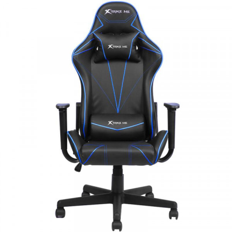 КРІСЛО ІГРОВЕ XTRIKE ME ADVANCED GAMING CHAIR GC-909, 50ММ, ЧОРНО-СИНЕ (GC-909BU) КРІСЛО ІГРОВЕ XTRIKE ME ADVANCED GAMING CHAIR GC-909, 50ММ, ЧОРНО-СИНЕ (GC-909BU)