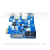 PCI-E Контролер USB3.0 (2ext. 19pin. SATA) NEC, RTL (B00559)