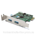 PCI-E Контролер USB3.0 (2ext. Molex) Low Profil, NEC, RTL (B00192)