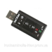 Звукова плата USB, Virtual 7.1 Channel, RTL (B00650)