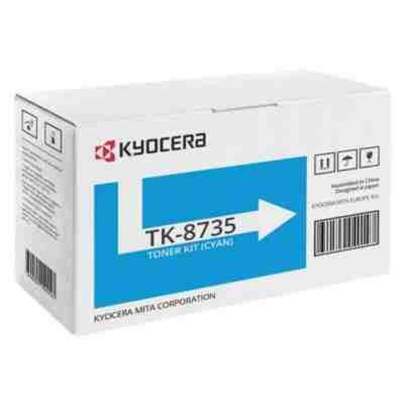 Kyocera TK-8735C — оригінальний тонер картридж, 1T02XNCNL0