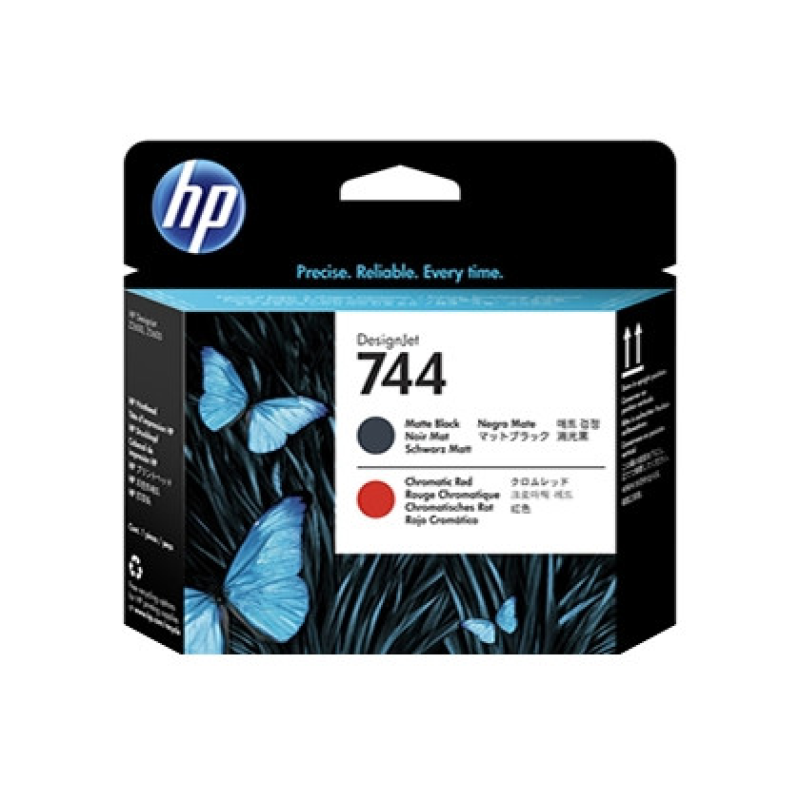 HP 744 DesignJet Matte Black/Chromatic Red Printhead (F9J88A)