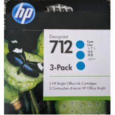 HP 712 DesignJet Т230/Т630/650 Cyan 3-Pack 29-ml 3ED77A