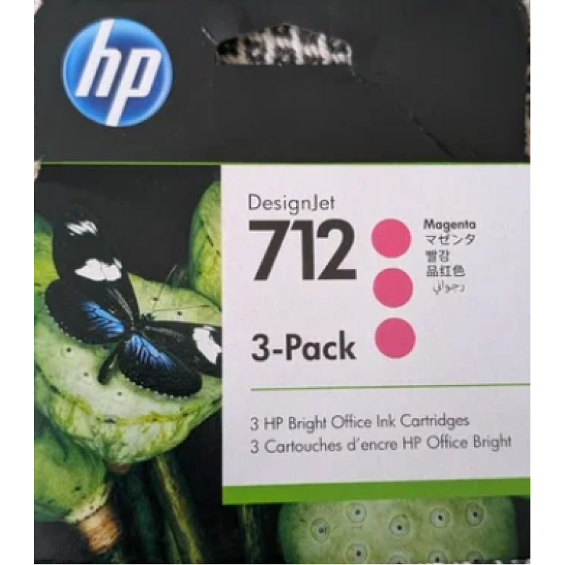 HP 712 DesignJet Т230/Т630/650 Magenta 3-Pack 29-ml 3ED78A
