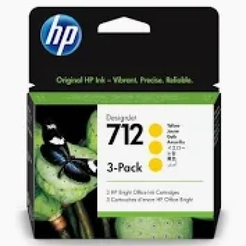 HP 712 DesignJet Т230/Т630/650 Yellow 3-Pack 29-ml 3ED79A