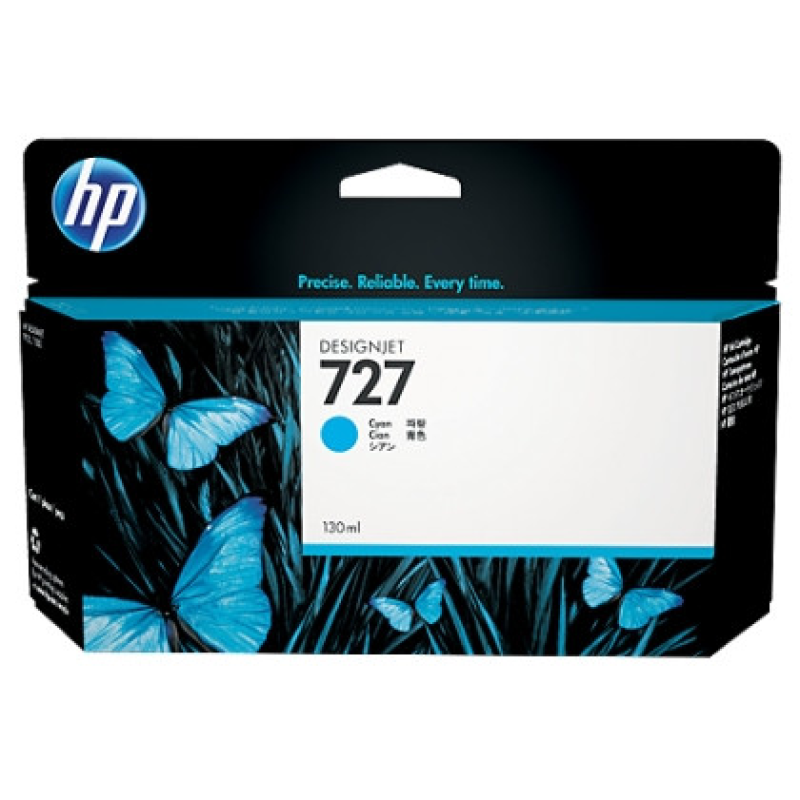 HP 727 DesignJet T1500/T920 Cyan, 130 ml (B3P19A)
