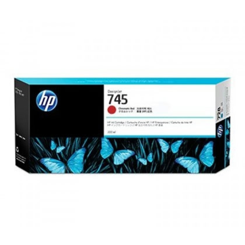 HP 745 DesignJet Z2600ps Chromatic Red, 300 ml (F9K06A)
