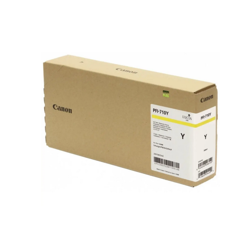 Canon Pigment Ink Tank PFI-710 Yellow 700ml 2357C001 Canon Pigment Ink Tank PFI-710 Yellow 700ml 2357C001