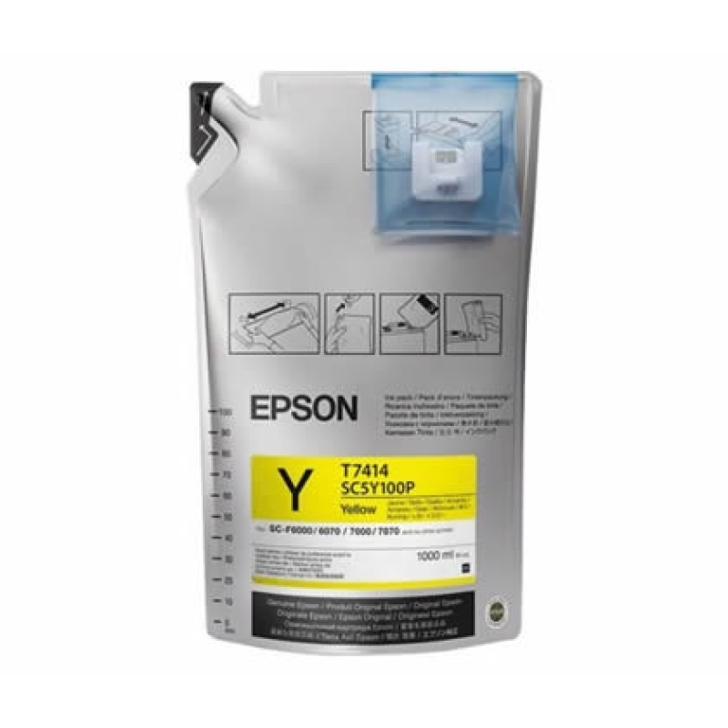 Epson SC-F6000/7000 UltraChrome DS Yellow (1Lx6packs) (C13T741400) Epson SC-F6000/7000 UltraChrome DS Yellow (1Lx6packs) (C13T741400)