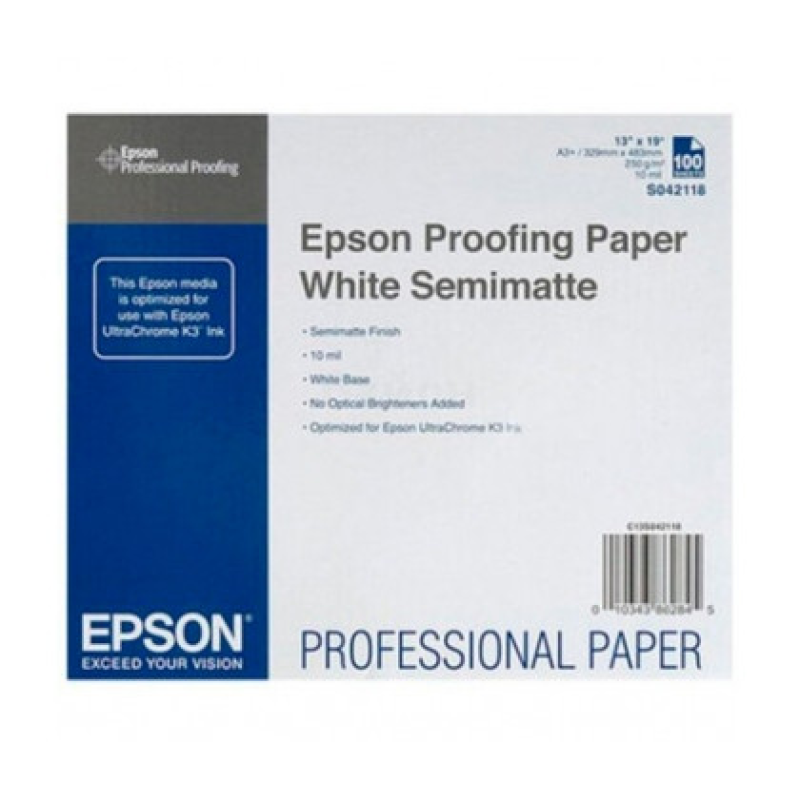 Epson Proofing Paper White Semimatte A3+ (C13S042118) Epson Proofing Paper White Semimatte A3+ (C13S042118)