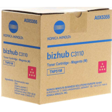 Тонер TNP51M A0X5355 пурпурний / magenta Konica Minolta bizhub C3110