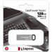 USB Flash Kingston DataTraveler Kyson Metal 128GB USB3.2 Gen 1 Silver/Black, Retail (DTKN/128GB#)