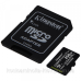 Memory card Secure Digital Micro256GB Kingston Canvas Select Plus SDXC UHS-1 U1 V10 A1 Class 10, Ret