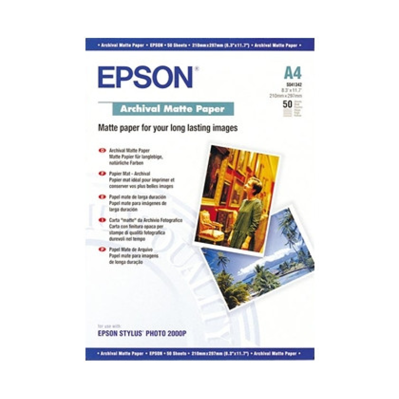 Epson Archival Matte Paper A4, 50 л. (C13S041342)