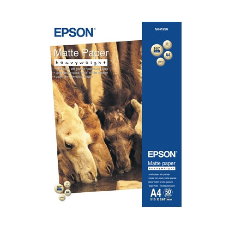 Epson Matte Paper-Heavyweight A4, 50 л. (C13S041256)