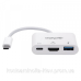 Док-станція USB3.1 Type-C --> HDMI/USB 3.0/PD 60W 4-in-1 White Manhattan (152945) Док-станція USB3.1 Type-C --> HDMI/USB 3.0/PD 60W 4-in-1 White Manhattan (152945)