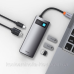 Док-станція USB3.1 Type-C --> USB Type C PD 100W/HDMI 4K 60 Hz/3*USB 3.2 Gen1/ 5in1 Baseus (CAHUB-CX0G) Док-станція USB3.1 Type-C --> USB Type C PD 100W/HDMI 4K 60 Hz/3*USB 3.2 Gen1/ 5in1 Baseus (CAHUB-CX0G)