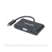 Док-станція USB3.1 Type-C --> USB3.0/VGA/USB-C (F) black Manhattan (152044) Док-станція USB3.1 Type-C --> USB3.0/VGA/USB-C (F) black Manhattan (152044)