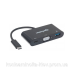 Док-станція USB3.1 Type-C --> USB3.0/VGA/USB-C (F) black Manhattan (152044) Док-станція USB3.1 Type-C --> USB3.0/VGA/USB-C (F) black Manhattan (152044)