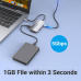 Хаб USB 3.1 Type-C -> 3хUSB 3.0/SD/TF/PD 100W 6-in-1 Vention (TNHHB) Хаб USB 3.1 Type-C -> 3хUSB 3.0/SD/TF/PD 100W 6-in-1 Vention (TNHHB)