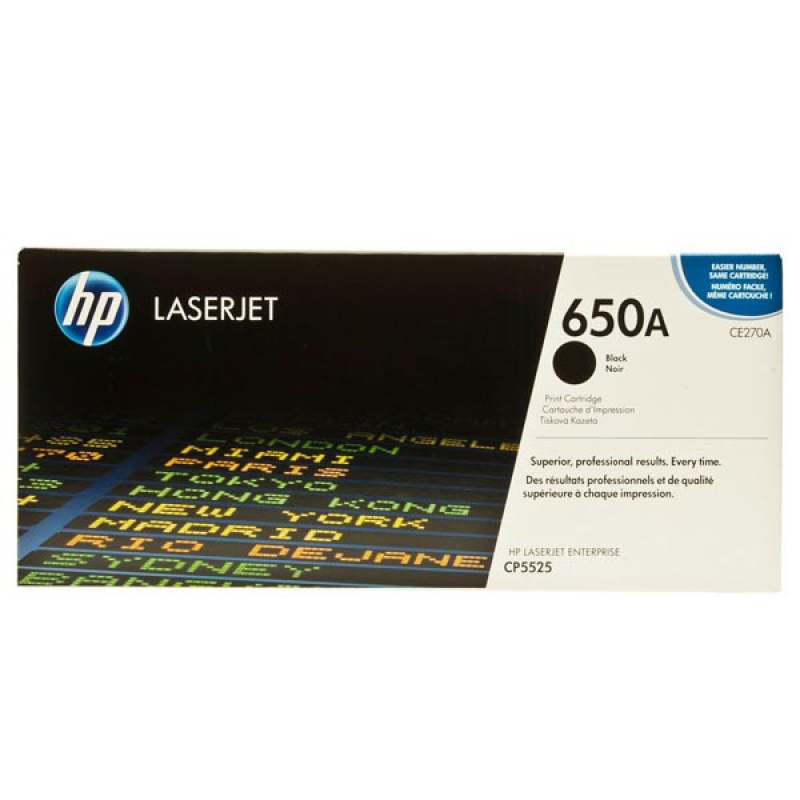 Чорний тонер HP CE270A для серії Color Laserjet CP5525, Enterprise M750
