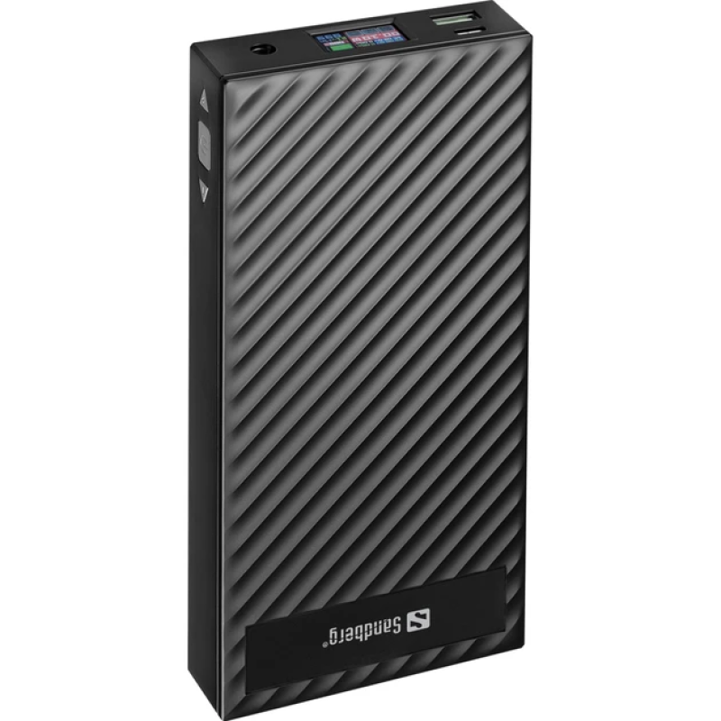 Powerbank павербанк УМБ Sandberg PD 30000mAh 200W PD+DC UPS mode DC 3V-25V/4.8A USB QC3.0 Type-C in/out дисплей Black (420-88) Powerbank павербанк УМБ Sandberg PD 30000mAh 200W PD+DC UPS mode DC 3V-25V/4.8A USB QC3.0 Type-C in/out дисплей Black (420-88)