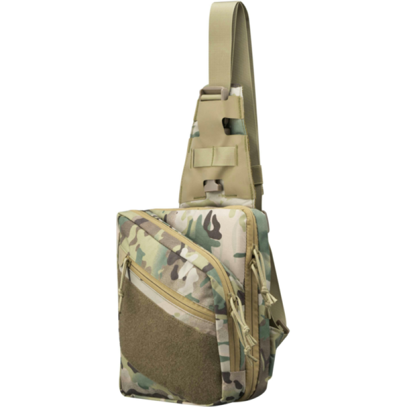 Сумка-слінг 2Е Tactical, швидке відкривання, 4 відсіки, камуфляж (2E-TSBQO4C-MC)