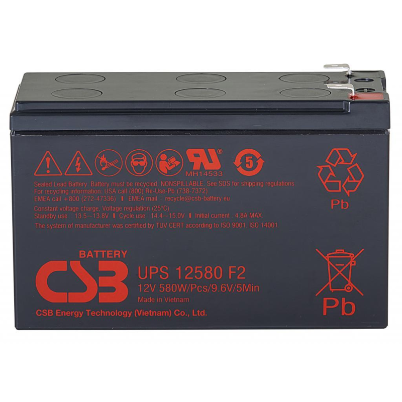 Батарея до ДБЖ CSB 12В 9 Ач (UPS12460)