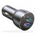 Автозаряджання 2xUSB 36 W (USB-C+USB-A) QC 3.0+ Косм. Сіра (CD213) UGREEN (60980)