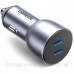 Автозаряджання 2xUSB 40 W (USB-C) QC 3.0+ Косм. Сіра (CD213) UGREEN (70594)