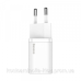 Зарядний пристрій 1xUSB 20W (USB-C) + Cable Type-C Білий Baseus (TZCCSUP-B02)